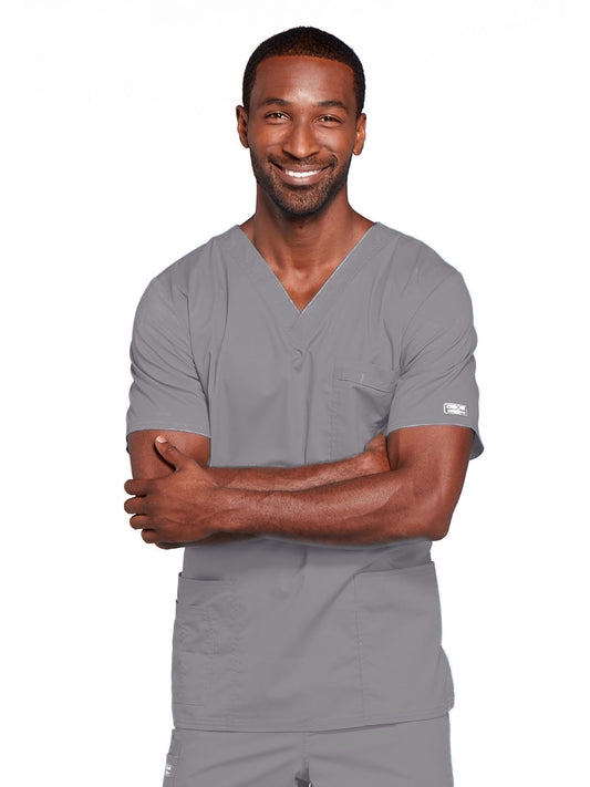 Unisex 2-Pocket V-Neck Scrub Top