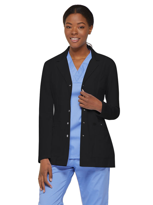 Women's Two-Pocket 28" Consultation Snap Front Lab Coat