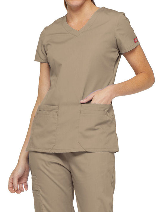 Women's 6-Pocket V-Neck Scrub Top