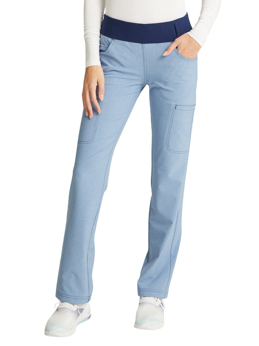 Women's 4-Pocket Mid Rise Scrub Pant