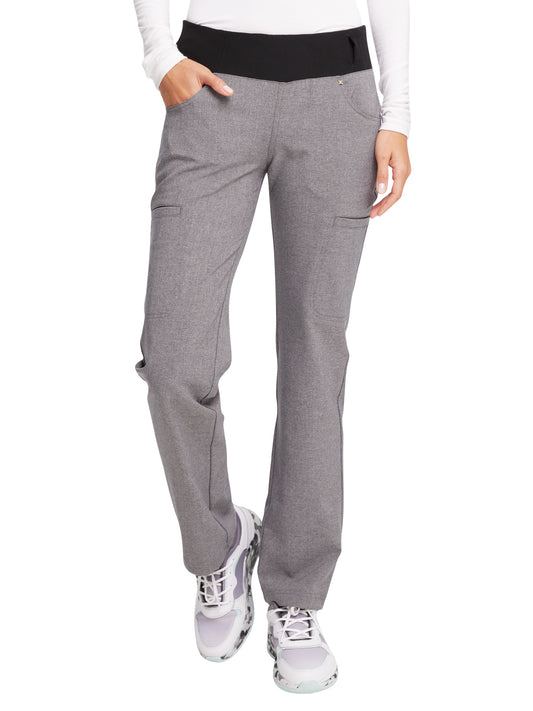 Women's 4-Pocket Mid Rise Scrub Pant