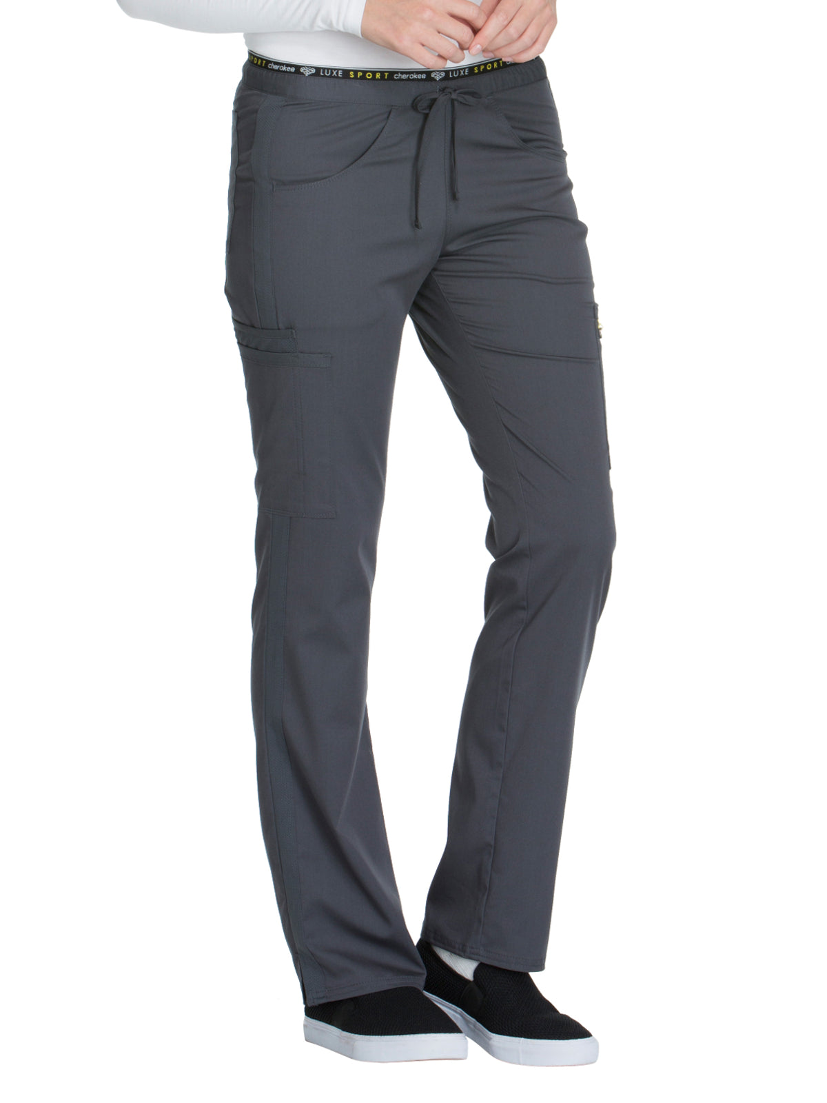 Mid Rise Straight Leg Pull-on Pant