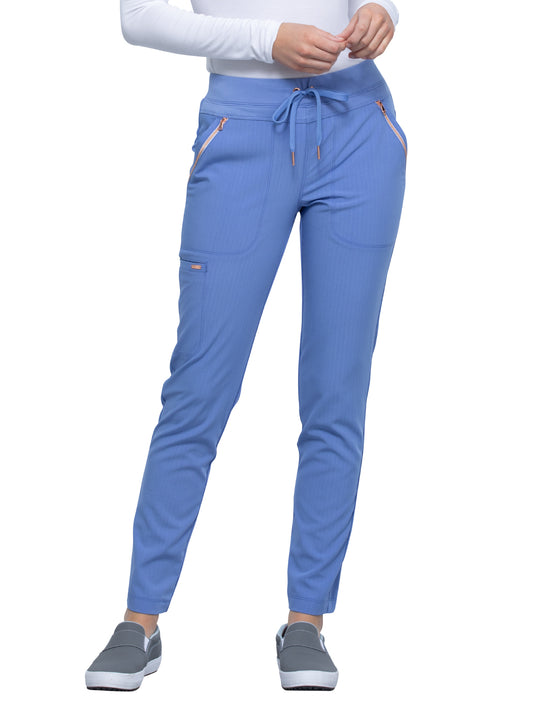 Women's Mid Rise Tapered Leg Drawstring Pant