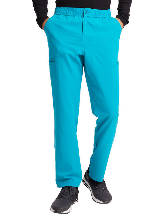 Men's Mid Rise Button Closure Fly Front Cargo Pant