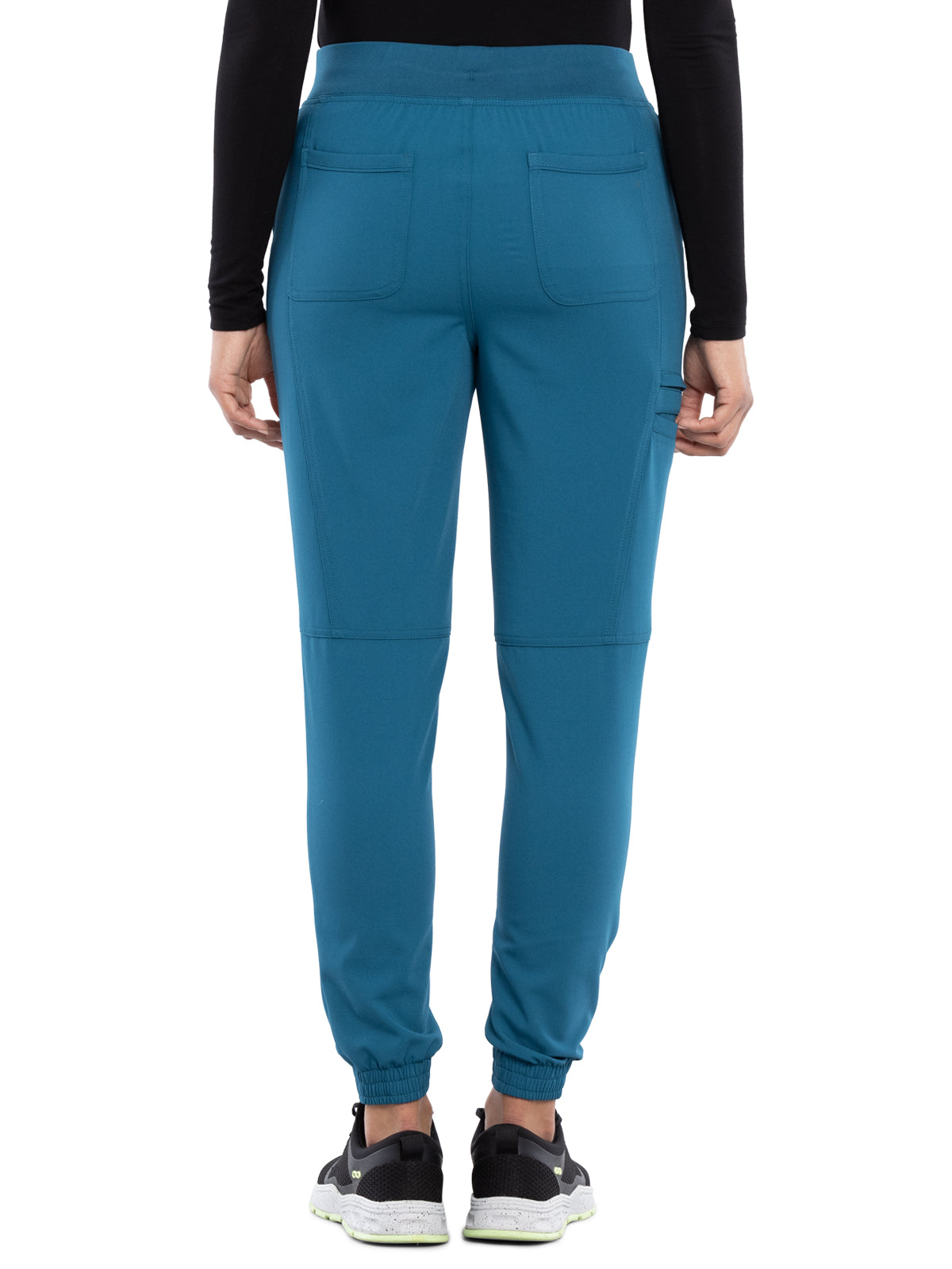 Women's Tonal Knit Waistband Mid Rise Jogger Pant