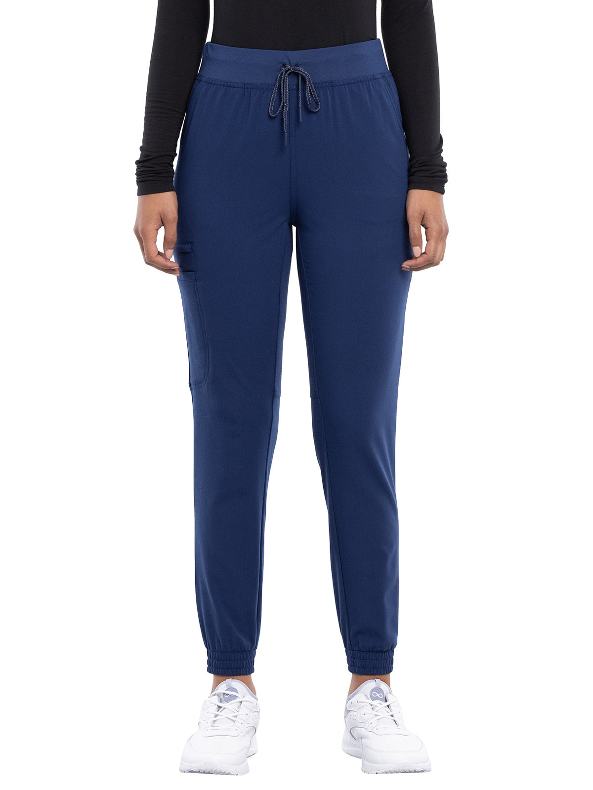 Women's Tonal Knit Waistband Mid Rise Jogger Pant