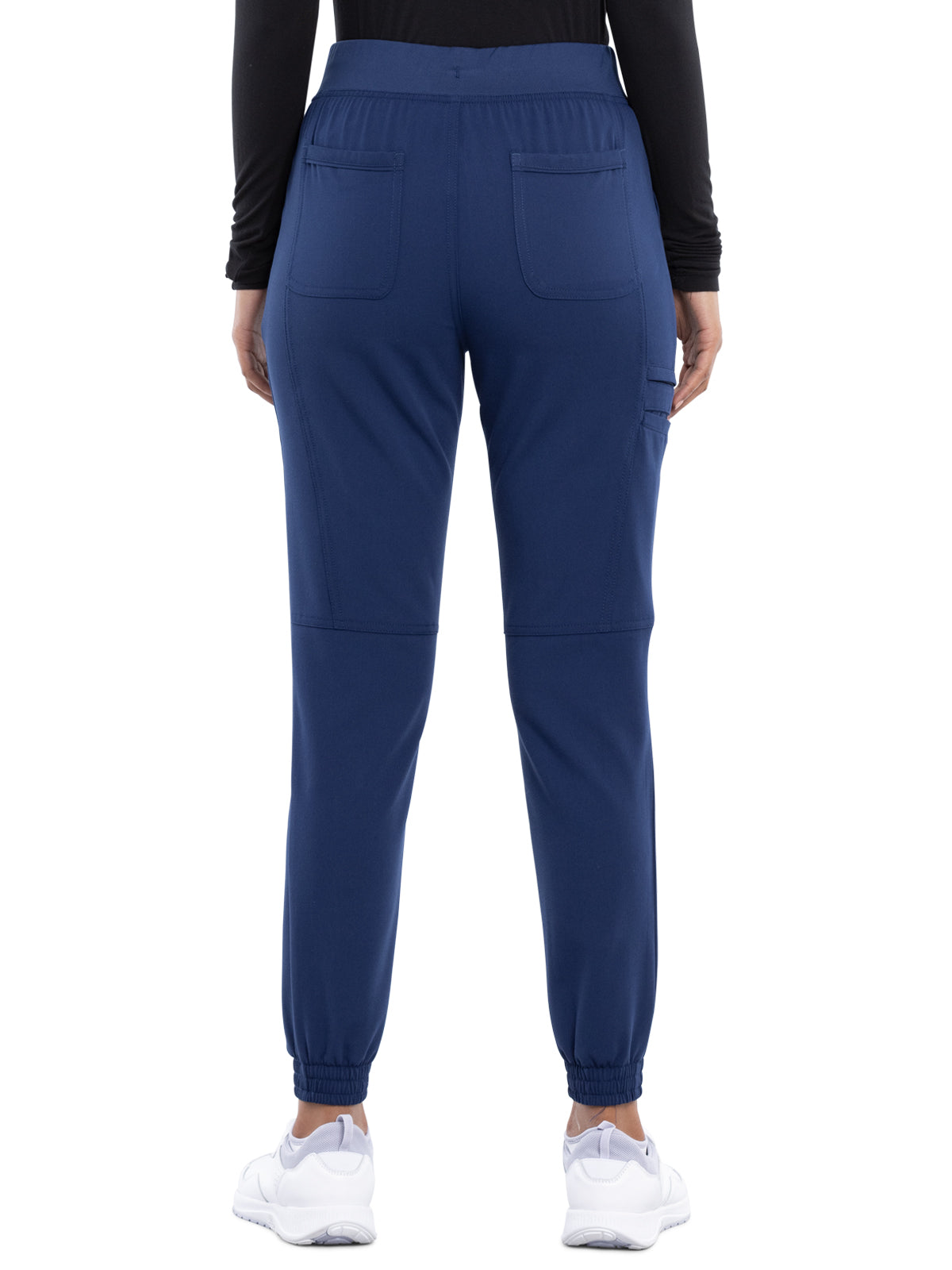 Women's Tonal Knit Waistband Mid Rise Jogger Pant