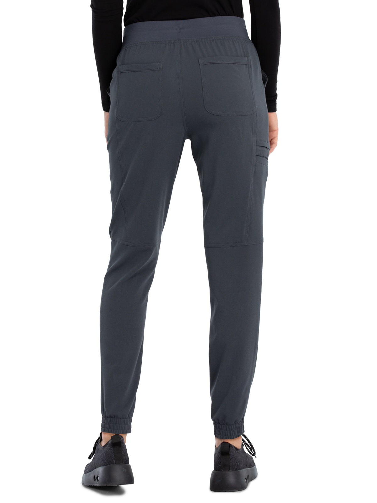 Women's Tonal Knit Waistband Mid Rise Jogger Pant