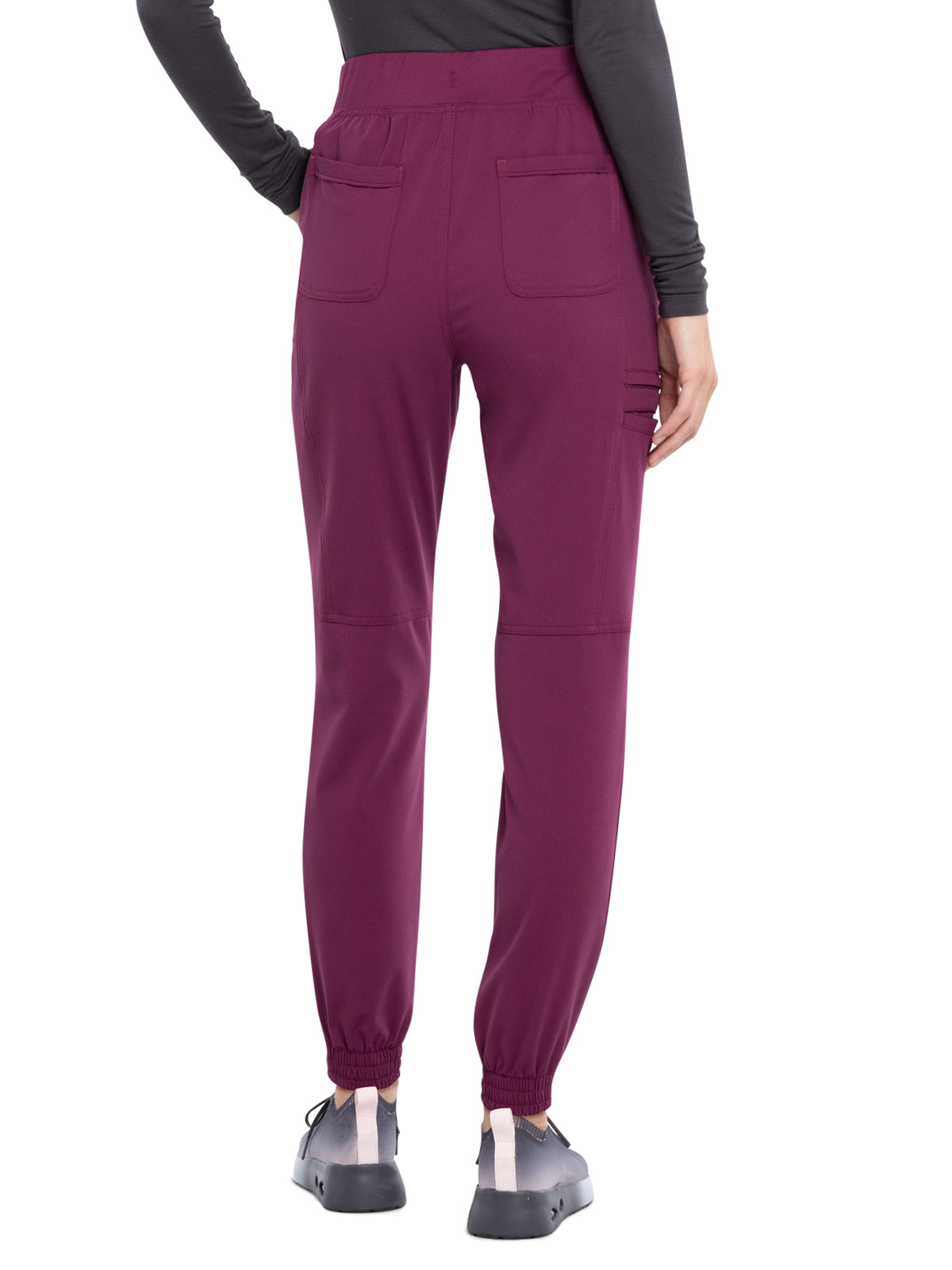 Women's Tonal Knit Waistband Mid Rise Jogger Pant