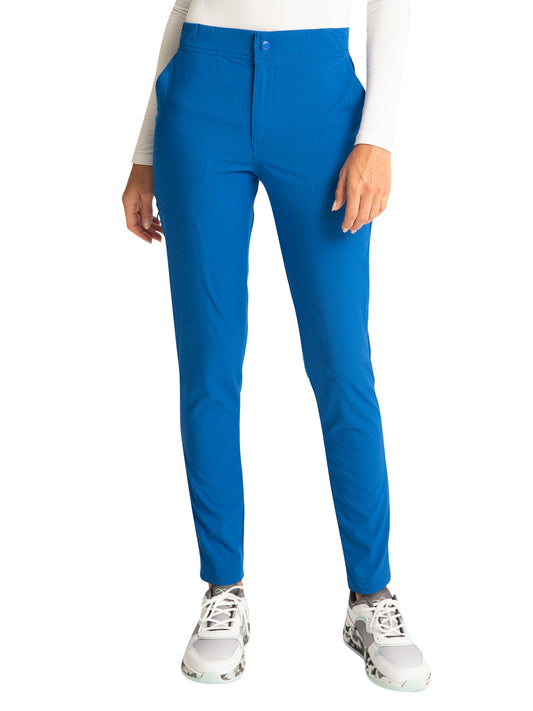 Women's Zip Fly Front Tapered Leg Pant