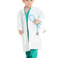 Unisex Children's Three-Pocket 26" Lab Coat - CK430 - White