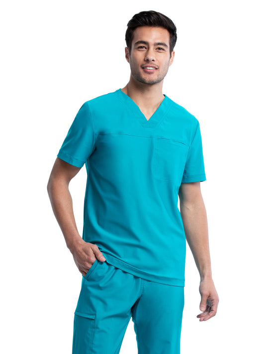 Men's Contouring Tuckable V-Neck Scrub Top