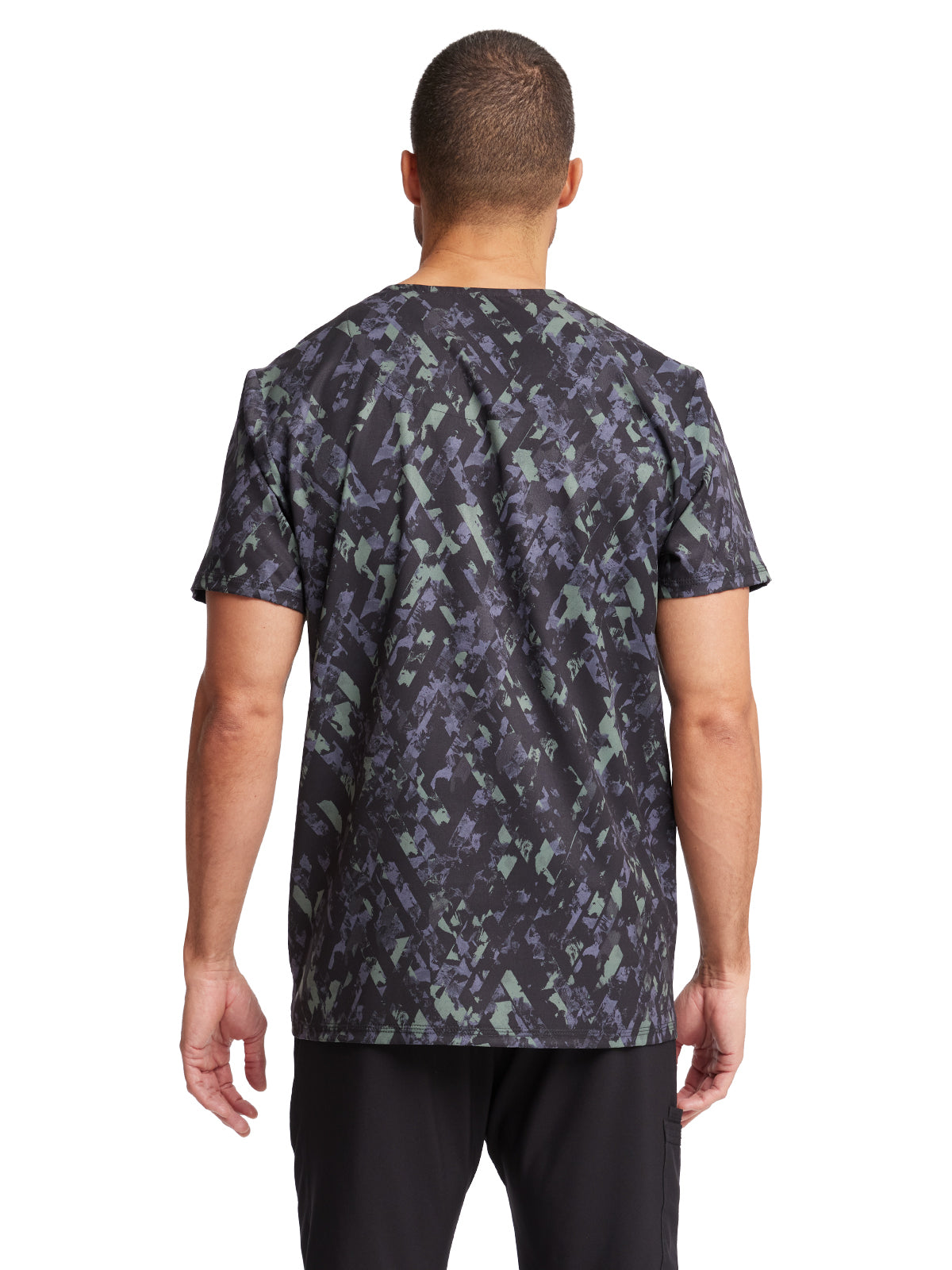 Men's V-Neck Print Top