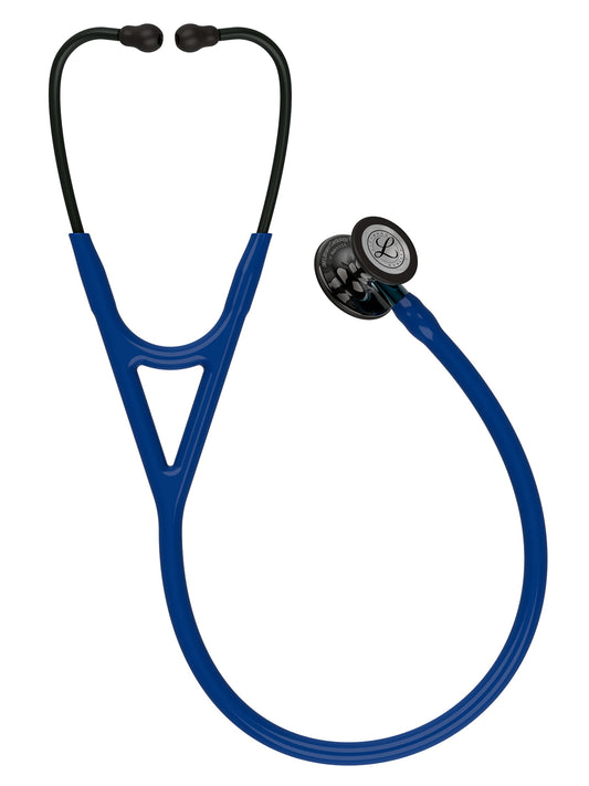 Cardiology IV™ Diagnostic Stethoscope - Navy with Blue Stem, Black and High-Polish Smoke Finish