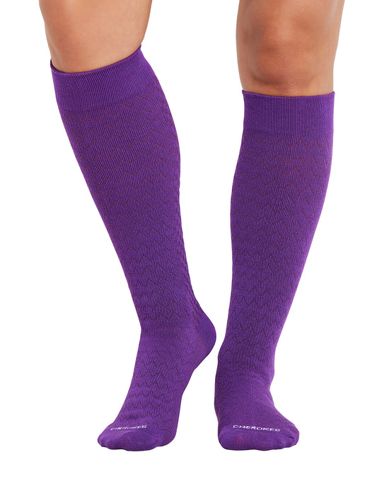 Women's True Support Compression Socks (4 pack) - TRUESUPPORT - Bright Violet
