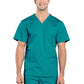 Men's 4-Pocket V-Neck Top - WW695 - Teal Blue