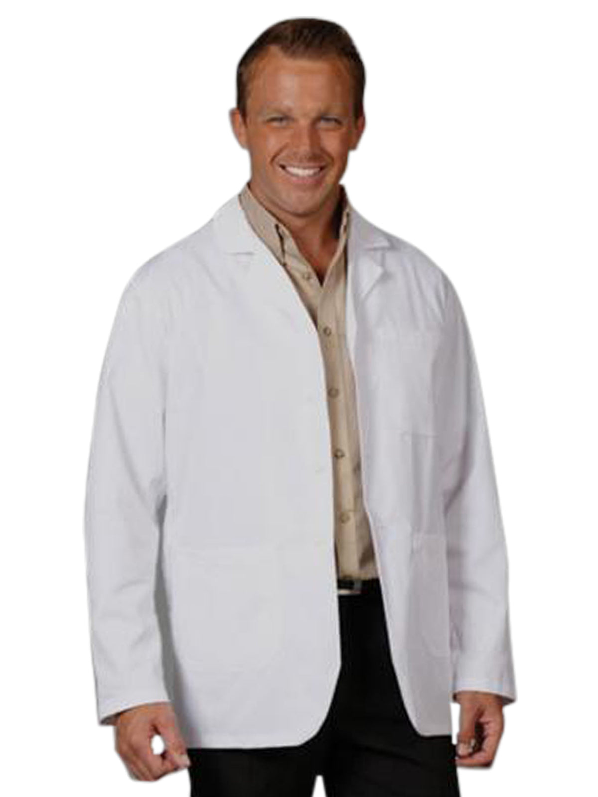 Men's Three-Pocket 32" Extra-Long Consultation Lab Coat