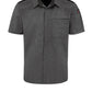 Men's Airflow Cook Shirt with OilBlok - 502M - Charcoal Heather With Charcoal/ Black Mesh