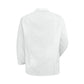 Women's Two-Pocket Gripper-Front 28" Lapel Counter Coat - KP17 - White