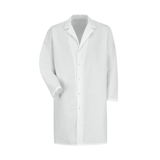 Men's Pocketless Gripper-Front 41.5" Full-Length Lab Coat