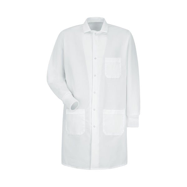 Unisex Exterior Pocket Gripper-Front 41.5" Full-Length Lab Coat