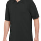 Men's Short Sleeve Performance Knit Flex Active Polo - SK92 - Black