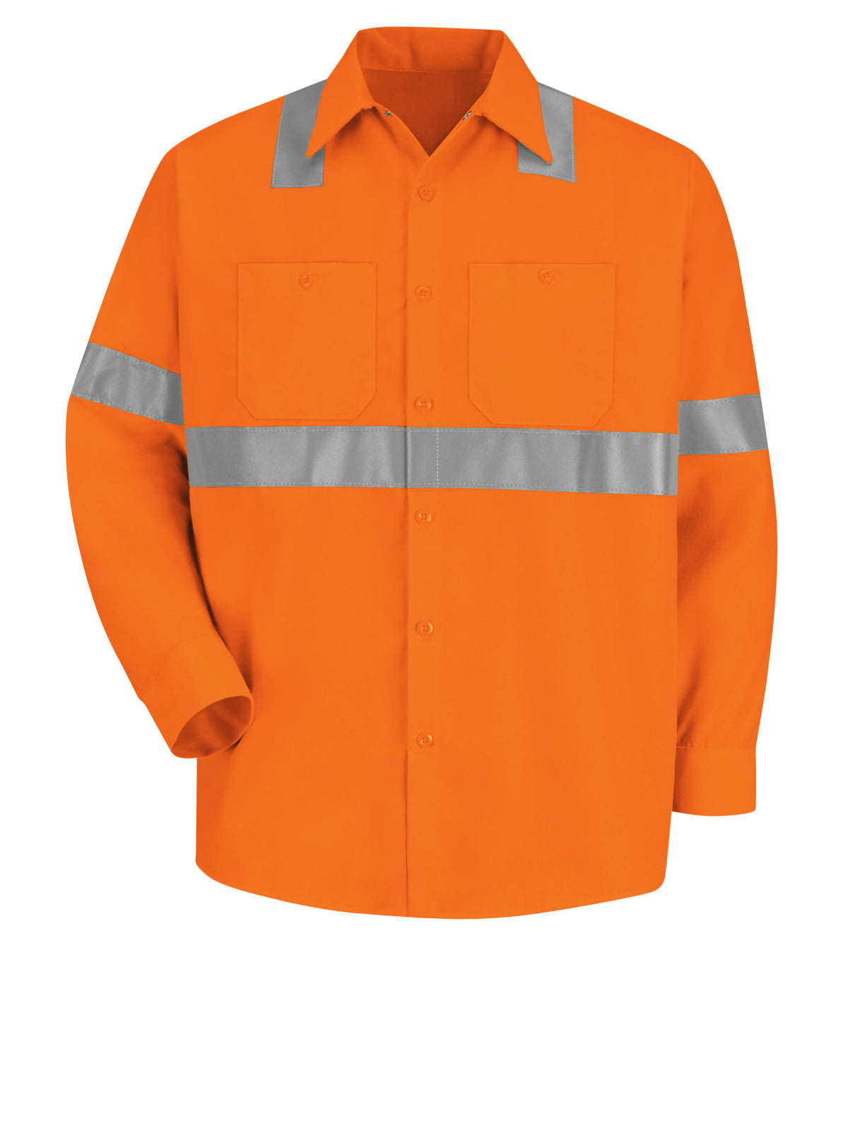 Men's Hi-Visibility Long Sleeve Work Shirt