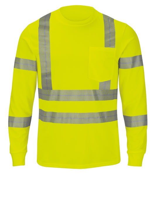 Unisex Long Sleeve Hi-Visibility T-Shirt, Type R Class 3